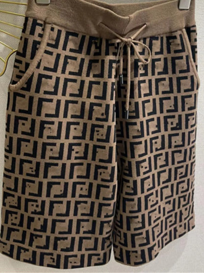 602 2024 Women'S Two Pieces Sets Dress Crew Neck Flora Print Short Skirt Empire Sleeveless Womens Clothes Jiashun