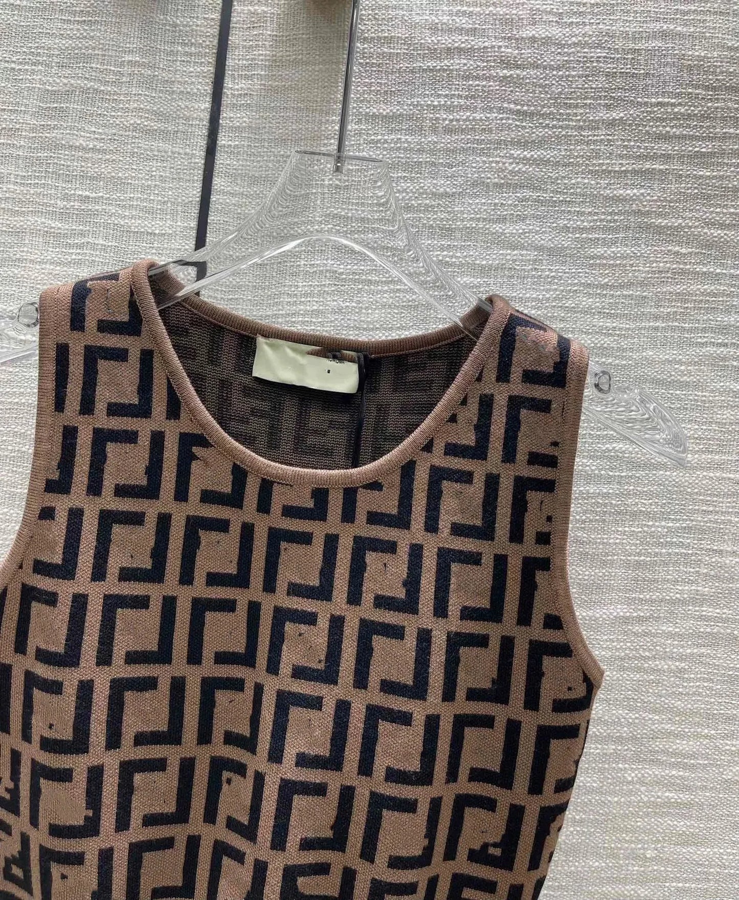 602 2024 Women'S Two Pieces Sets Dress Crew Neck Flora Print Short Skirt Empire Sleeveless Womens Clothes Jiashun