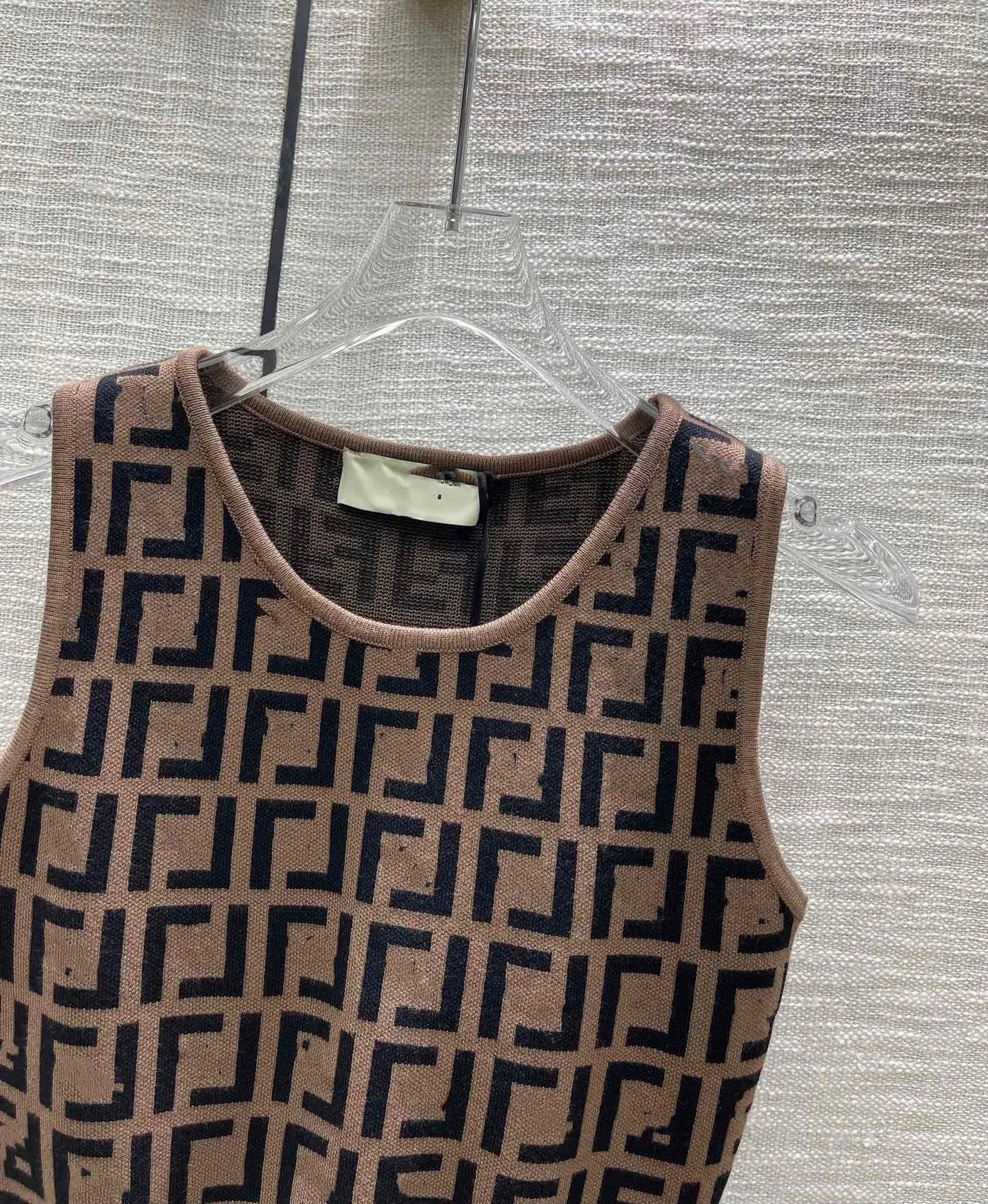 602 2024 Women'S Two Pieces Sets Dress Crew Neck Flora Print Short Skirt Empire Sleeveless Womens Clothes Jiashun