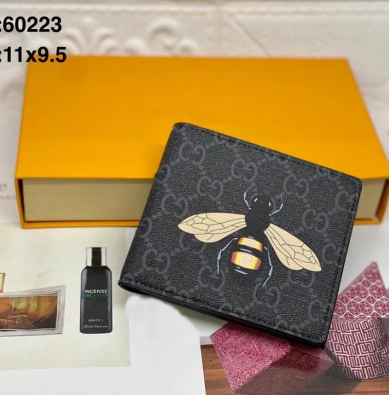 Fashion Flowers Designer Zipper Wallets Luxurys Men Women Leather Bags High Quality Classic Letters Coin Purse Original Box Plaid Card Holder Holders