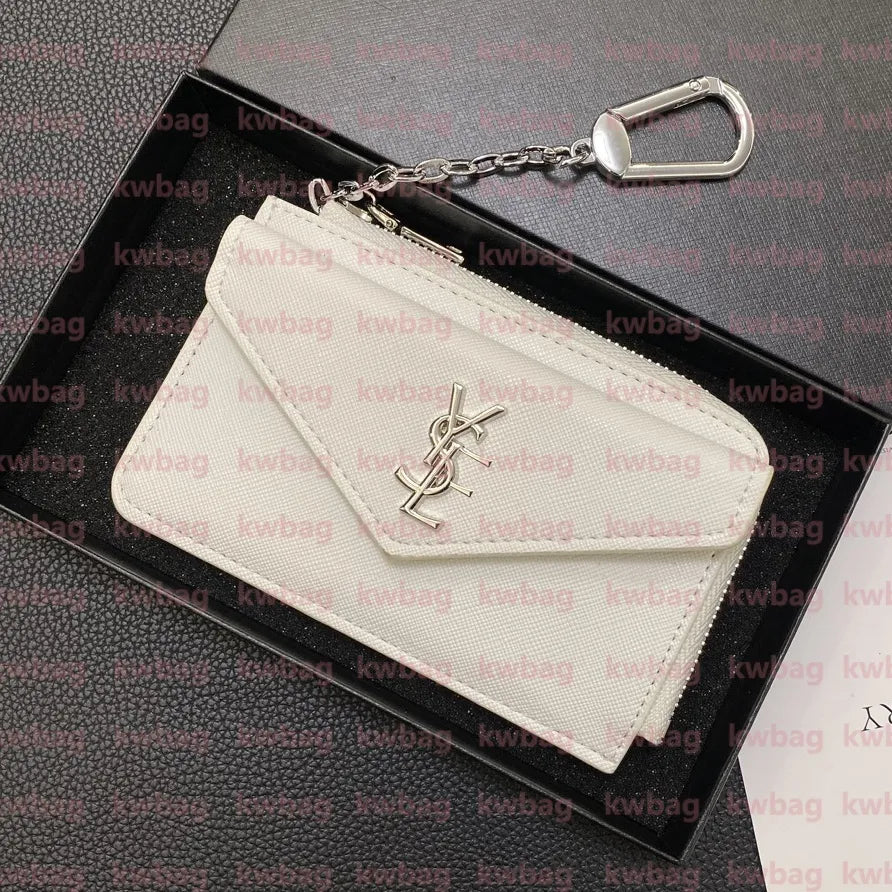 Fashion Flowers Designer Zipper Wallets Luxurys Men Women Leather Bags High Quality Classic Letters Coin Purse Original Box Plaid Card Holder Holders