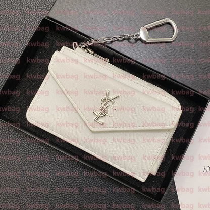 Fashion Flowers Designer Zipper Wallets Luxurys Men Women Leather Bags High Quality Classic Letters Coin Purse Original Box Plaid Card Holder Holders