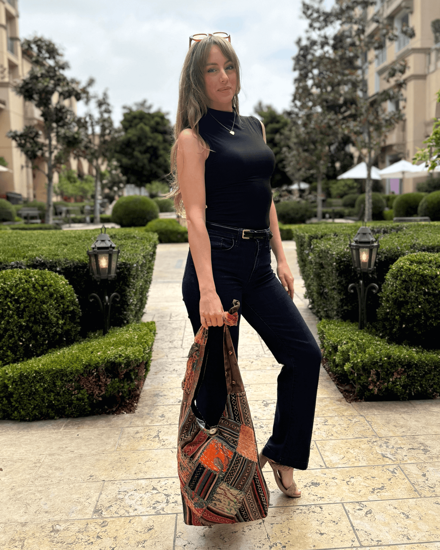 Kathmandu Collection Quilted Patchwork Hobo Bag