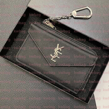 Fashion Flowers Designer Zipper Wallets Luxurys Men Women Leather Bags High Quality Classic Letters Coin Purse Original Box Plaid Card Holder Holders