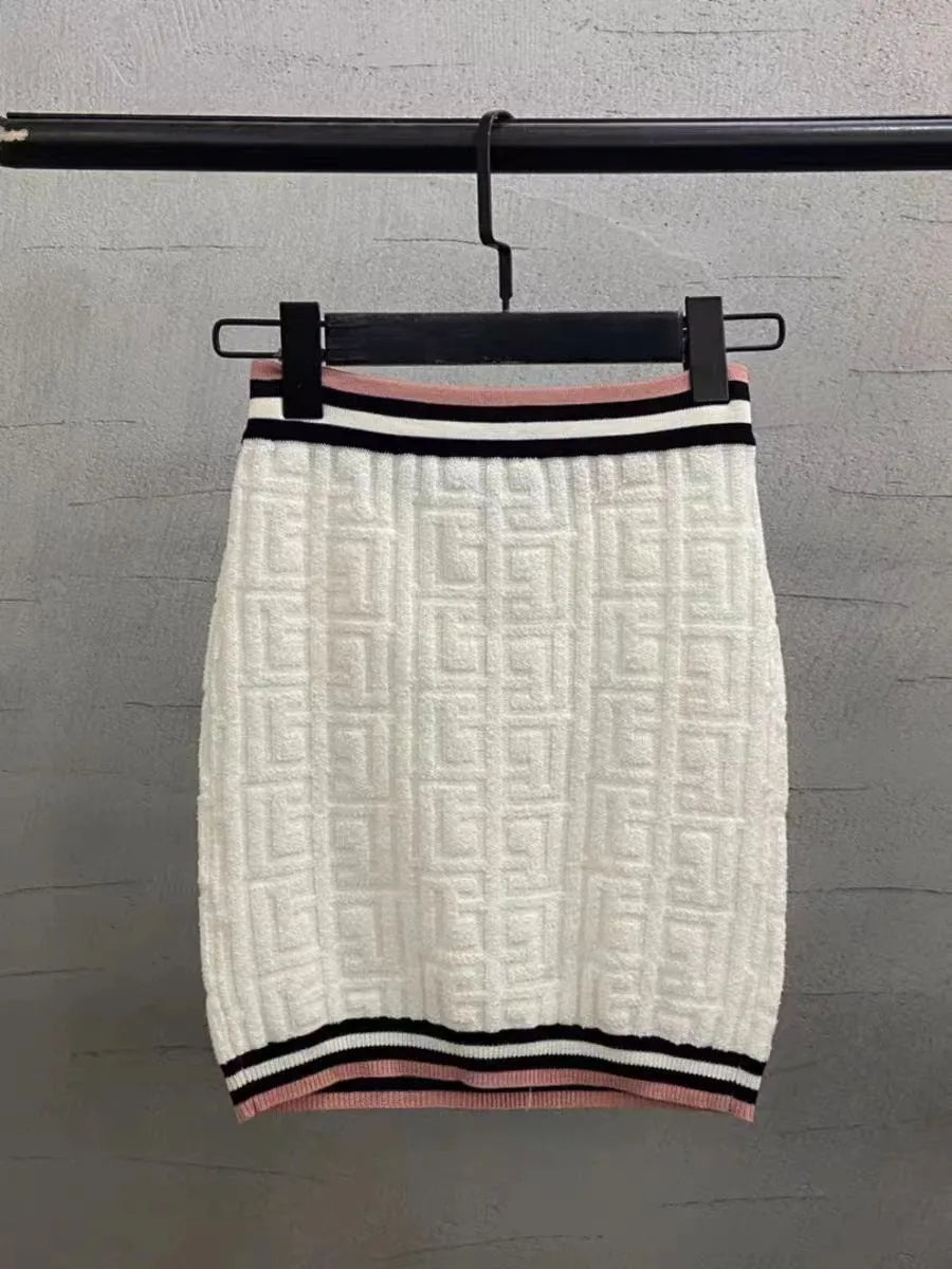 609 2024 Women'S Two Pieces Sets Dress Crew Neck Flora Print Short Skirt Empire Short Sleeve Womens Clothes Jiashun