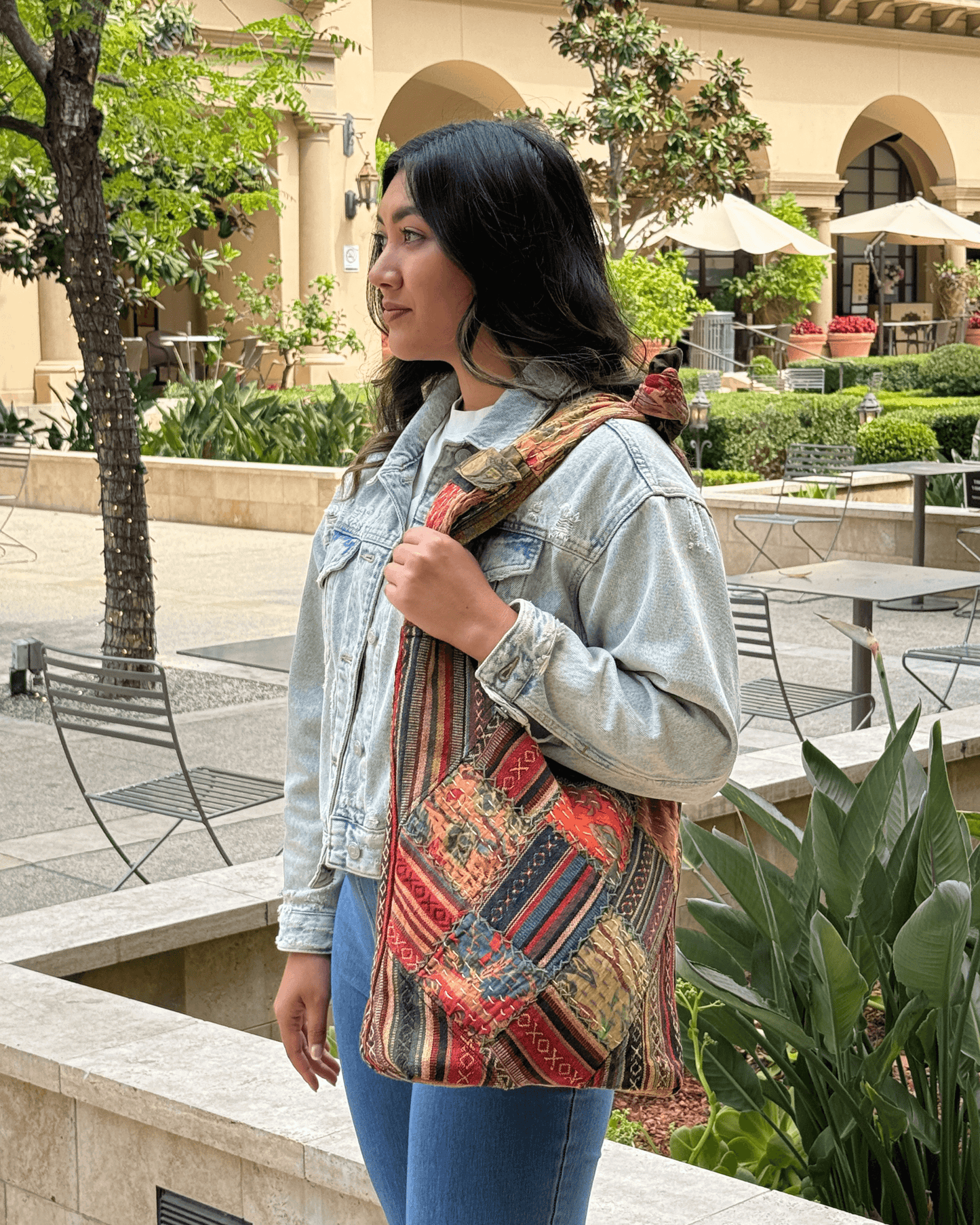 Kathmandu Collection Quilted Patchwork Hobo Bag