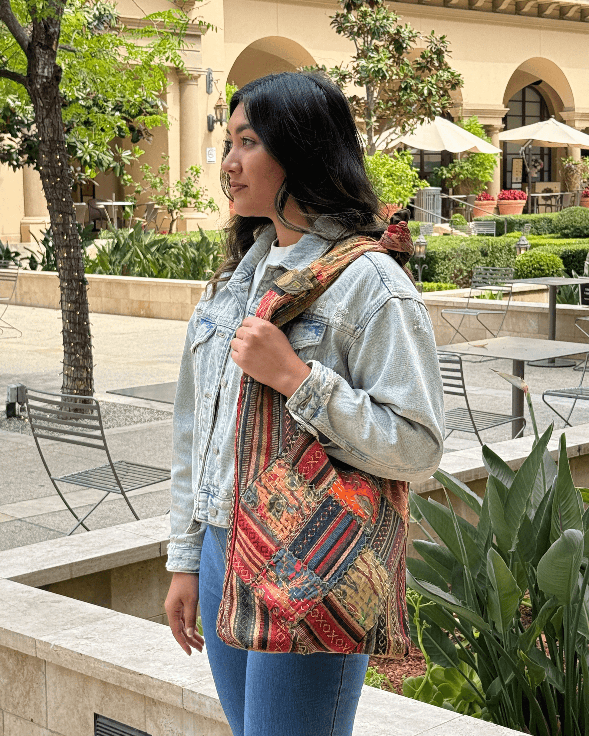 Kathmandu Collection Quilted Patchwork Hobo Bag
